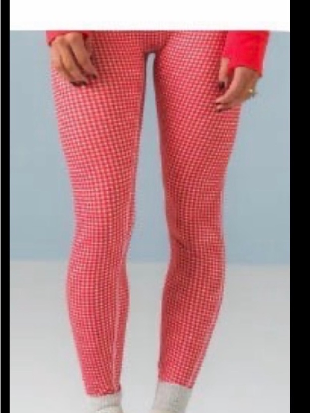 Women’s Red Houndstooth Leggings - Brand
